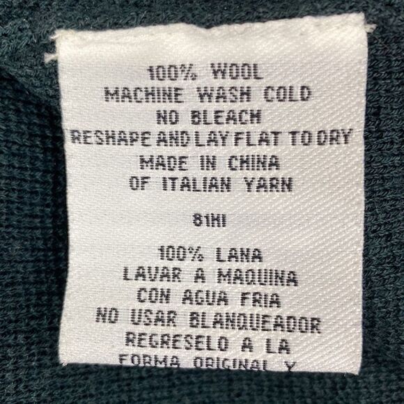 Eileen Fisher Wool Green Knit Open Front Long Sleeve Jacket M - Picture 6 of 10